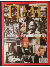 TIME, LIFE, 100, LEADERS & Revolutionaries, GANDHI / Nelson MANDELA cover, April 13, 1998